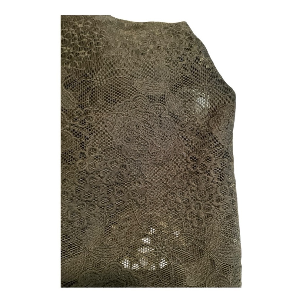 Badgley Mischka Women’s Black Lace Pattern Midi Length Dress Size: M | US 8 - Picture 6 of 9